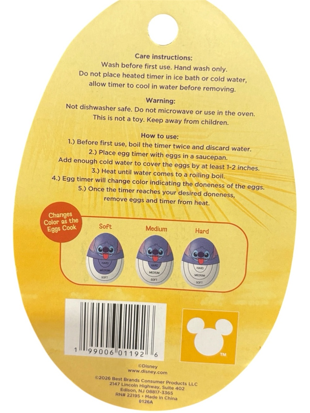 Disney Blue Stitch Egg Timer - Color-Changing Kitchen Timer - Picture 3 of 3
